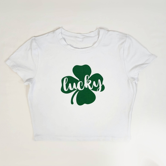 Plus Size Lot of Saint Patrick's Day Irish Bodysuits, Tshirt and Hair Clips - Picture 8 of 11
